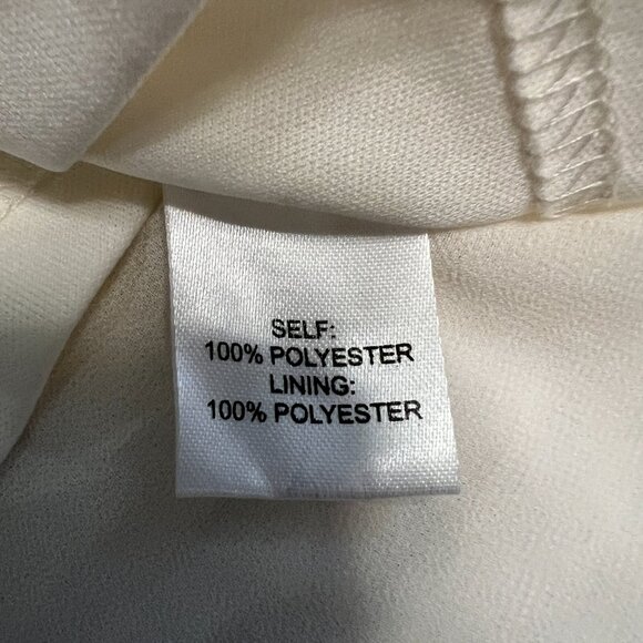 Impressions Women's Evening Dress Ivory Size Small Zipper Cocktail Dress - Picture 7 of 10